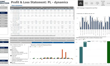 Profit And Loss CFO dashboard